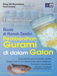 Image of Bisnis di Rumah Sendiri Pembenihan Gurame di dalam Galon