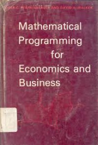 Image of Mathematical Programming for Economics and Business