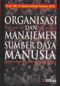 Image of Organisasi dan Manajemen Sumber Daya Manusia