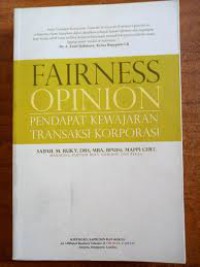 Image of Pendapat Kewajaran Transaksi Korporasi (Fairness Opinion)