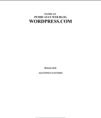 Image of PANDUAN PEMBUATAN WEB BLOG WORDPRESS.COM