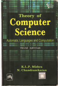 Image of THEORY OF COMPUTER SCIENCE Automata, Languages and Computation