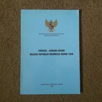 Image of Undang-Undang Dasar Negara Republik Indonesia Tahun 1945