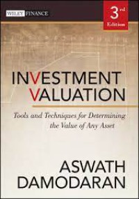 Image of Investment Valuation: Tools and Techniques for Determining the Value of Any Asset Edition 3