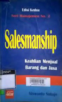 Image of Salesmanship : Keahlian Menjual Barang dan jasa